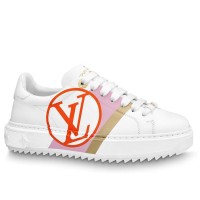Louis Vuitton Time Out Sneakers with Red LV Circle Signature Louis Vuitton Time Out Sneakers with Red LV Circle Signature