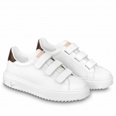 Louis Vuitton Time Out Velcro Sneakers with Monogram Canvas Heel Louis Vuitton Time Out Velcro Sneakers with Monogram Canvas Heel