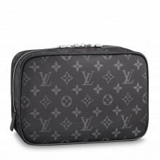 Louis Vuitton Toilet Pouch GM In Monogram Eclipse Canvas M43383 Louis Vuitton Toilet Pouch GM In Monogram Eclipse Canvas M43383