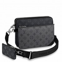 Louis Vuitton Trio Messenger Bag In Monogram Eclipse Canvas M69443 Louis Vuitton Trio Messenger Bag In Monogram Eclipse Canvas M69443