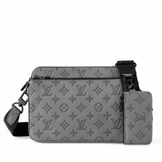 Louis Vuitton Trio Messenger Bag in Monogram-embossed Leather M46603 Louis Vuitton Trio Messenger Bag in Monogram-embossed Leather M46603