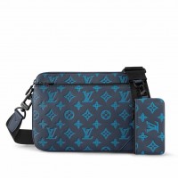 Louis Vuitton Trio Messenger Bag in Monogram-embossed Leather M46604 Louis Vuitton Trio Messenger Bag in Monogram-embossed Leather M46604