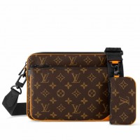 Louis Vuitton Trio Messenger Bag in Monogram Macassar Canvas M46694 Louis Vuitton Trio Messenger Bag in Monogram Macassar Canvas M46694