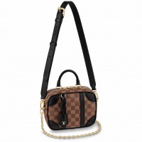 Louis Vuitton Valisette Souple BB Bag In Damier Ebene Canvas N50063 Louis Vuitton Valisette Souple BB Bag In Damier Ebene Canvas N50063