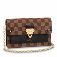 Louis Vuitton Vavin Chain Wallet In Damier Ebene Canvas N60221