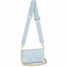 Louis Vuitton Wallet On Strap In Bubblegram Leather M81399 Louis Vuitton Wallet On Strap In Bubblegram Leather M81399
