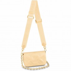 Louis Vuitton Wallet On Strap In Bubblegram Leather M81400 Louis Vuitton Wallet On Strap In Bubblegram Leather M81400