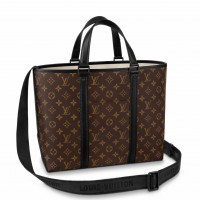 Louis Vuitton Weekend Tote PM In Monogram Macassar Canvas M45734