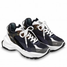 Louis Vuitton Women's Run 55 Sneakers In Black Technical Materials Louis Vuitton Women's Run 55 Sneakers In Black Technical Materials