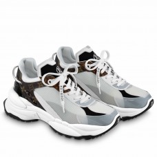 Louis Vuitton Women's Run 55 Sneakers In White Technical Materials Louis Vuitton Women's Run 55 Sneakers In White Technical Materials