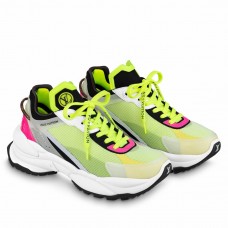 Louis Vuitton Women's Run 55 Sneakers In Yellow Materials Louis Vuitton Women's Run 55 Sneakers In Yellow Materials