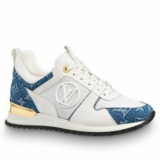 Louis Vuitton Women's Run Away Sneakers In Monogram Denim Louis Vuitton Women's Run Away Sneakers In Monogram Denim