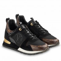 Louis Vuitton Women's Run Away Sneakers In Monogram Suede