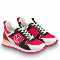 Louis Vuitton Women's Run Away Sneakers In Red Louis Vuitton Women's Run Away Sneakers In Red