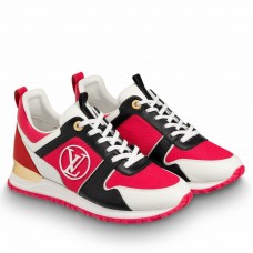 Louis Vuitton Women's Run Away Sneakers In Red Louis Vuitton Women's Run Away Sneakers In Red
