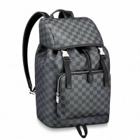 Louis Vuitton Zack Backpack In Damier Graphite Canvas N40005