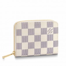 Louis Vuitton Zippy Coin Purse In Damier Azur Canvas N63069 Louis Vuitton Zippy Coin Purse In Damier Azur Canvas N63069