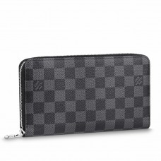 Louis Vuitton Zippy Organizer In Damier Graphite Canvas N60111 Louis Vuitton Zippy Organizer In Damier Graphite Canvas N60111