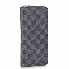 Louis Vuitton Zippy Wallet Vertical In Damier Graphite Canvas N63095 Louis Vuitton Zippy Wallet Vertical In Damier Graphite Canvas N63095