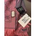 Gucci Graphite With Pink GG Wool Scarf