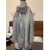 Gucci Grey GG Jacquard Pattern Knitted Scarf