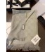 Gucci Grey GG Jacquard Pattern Knitted Scarf