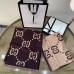 Gucci Brown/Beige GG Jacquard Wool Silk Scarf