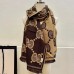 Gucci Beige/Brown GG Wool Lame Jacquard Scarf