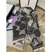 Gucci Black/Ivory GG Wool Lame Jacquard Scarf