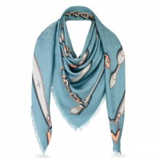 Louis Vuitton Ciel Monogram Confidential Shawl M78697