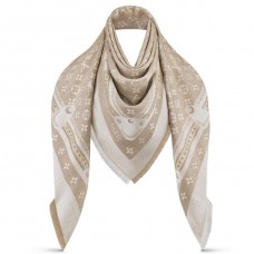 Louis Vuitton Beige Studdy Denim Monogram Shawl M73699