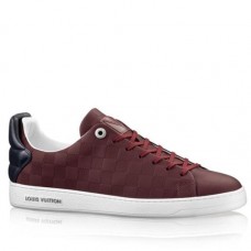 Louis Vuitton Frontrow Sneaker In Bordeaux Damier Calf Leather