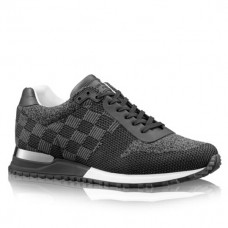 Louis Vuitton Men Black Run Away Sneaker Damier