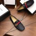 Gucci Black Leather Drive Shoes With Double G