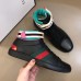 Gucci Men's Ace Gucci Stripe High-top Black Sneakers