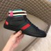 Gucci Men's Ace Gucci Stripe High-top Black Sneakers