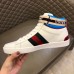 Gucci Men's Ace Gucci Stripe High-top White Sneakers