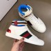 Gucci Men's Ace Gucci Stripe High-top White Sneakers