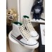 Gucci Men's Tennis 1977 High Top Sneakers In White GG Fabric