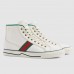 Gucci Men's Tennis 1977 High Top Sneakers In White GG Fabric