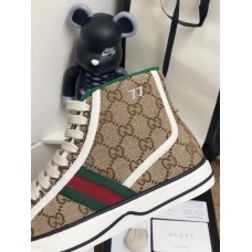 Gucci Men's Tennis 1977 High Top Sneakers In GG Canvas
