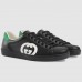 Gucci Men's Black Ace Sneakers With Interlocking G