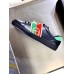 Gucci Men's Black Ace Sneakers With Elastic Web