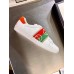 Gucci Men's White Ace Sneakers With Elastic Web