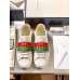 Gucci Men's White Ace Sneakers With Elastic Web