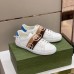 Gucci Men's White Ace Sneakers With Elastic Web Interlocking G