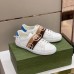 Gucci Men's White Ace Sneakers With Elastic Web Interlocking G