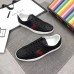 Gucci Men's Ace Black Signature Sneaker