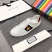 Gucci Men's Ace Embroidered Bees White Sneaker