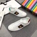 Gucci Men's Ace Embroidered Bees White Sneaker
